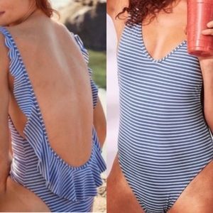 Aerie one piece adorable back ruffle